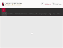 Tablet Screenshot of portolano-avocats.com